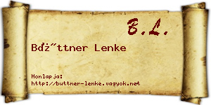 Büttner Lenke névjegykártya